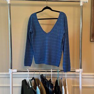 Sezane Gretha Jumper Azure Blue - Size M